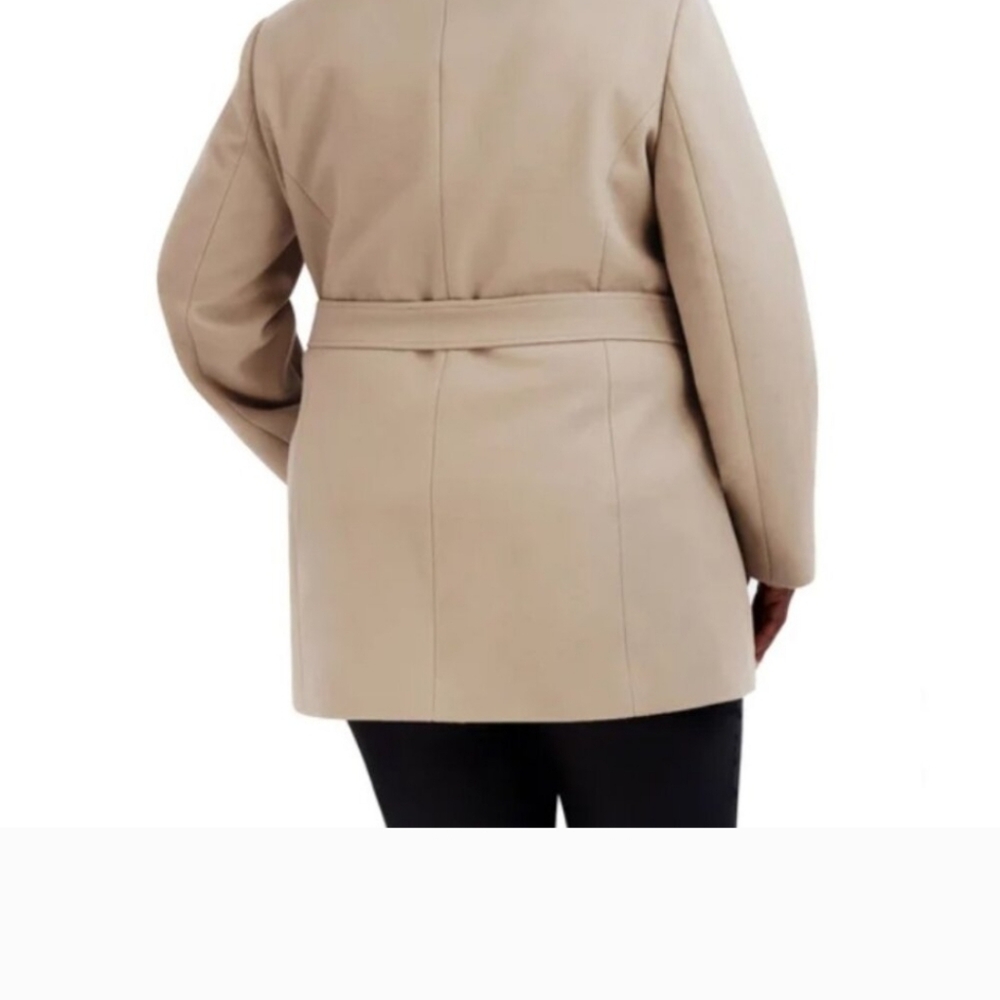 NWT Tahari Luxe Ladies' Faux Wool Wrap Coat,   XXL 2X 3X - Picture 9 of 10